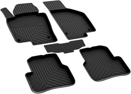 autoaccessories Volkswagen Tiguan 1 ile Uyumlu 4D Havuzlu Kauçuk Paspas 2007 2015
