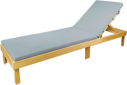 TAŞINIR KATLANIR ŞEZLONG MİNDERİ KAMP MİNDERİ SU İTİCİ KUMAŞ FERMUARLI 5 CM(GRİ)