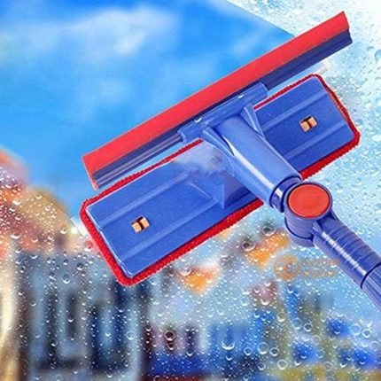 Başlıklı Çekçekli Teleskopik Cam Silme Aparatı
