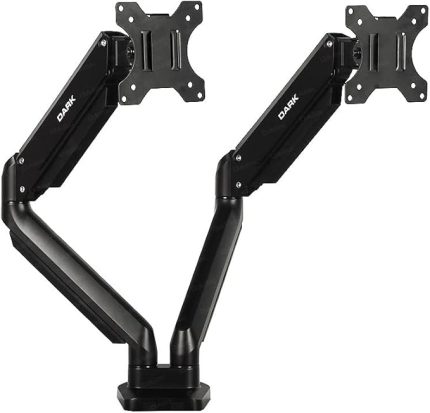 VM200 2 x 17"-32" Monitör Destekli Amortisörlü Masa Monte LCD Monitör ve TV Kolu