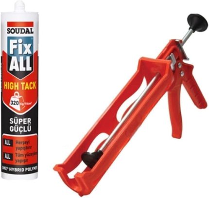 Fixall Hıgh Tack Montaj Silikonu, Korniş Yapıştırıcı 290 Ml Beyaz Silikon Tabancası
