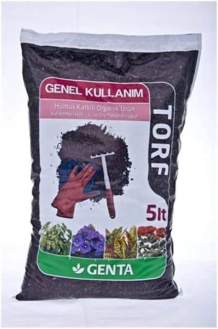 Genel Kullanım Torfu Saksı Toprağı 5 Lt