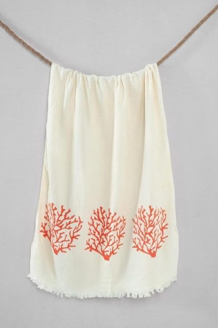 Peştemal 2 Katlı Organik Havlu Turuncu