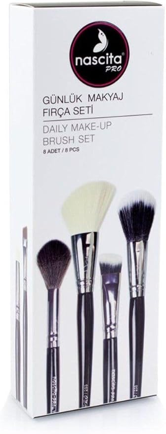Pro Günlük Makyaj Fırça Seti 8'Li