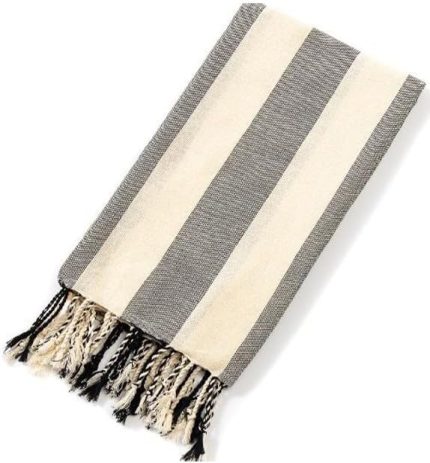 Peştemal Banyo Havlusu Plaj Havlusu Siyah