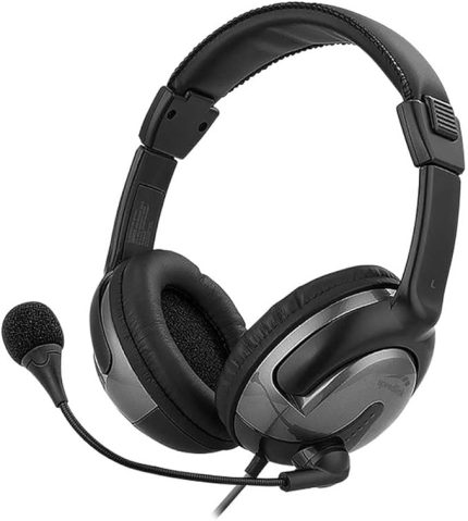 SENTO USB Headset – Stereo PC kulaklık, entegre kablolu uzaktan kumanda, USB bağlantısı, siyah