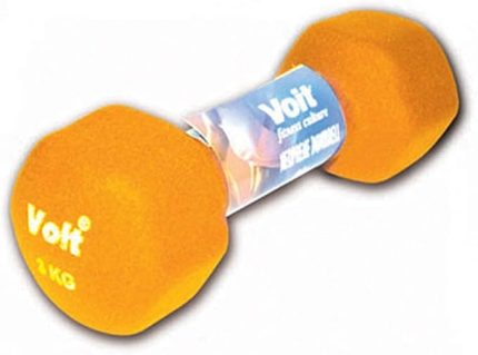 T2030Vdb-04 3Kg Altıgen Neo. Dumbbell Unisex, Turuncu, Tek Beden