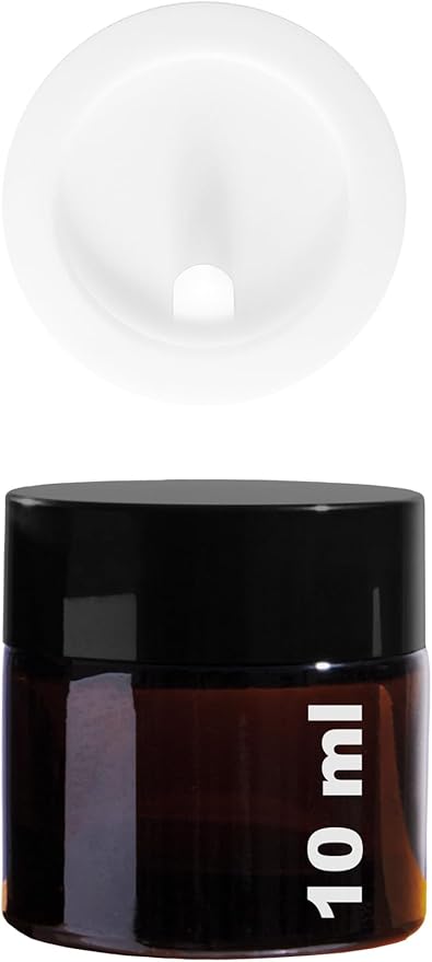 Mini Amber Cam Kavanoz, 10 ml Hacimli, Sızdırmaz Kapaklı, Krem ve Kozmetik Saklama Kutusu, Lip Balm 6 Adet
