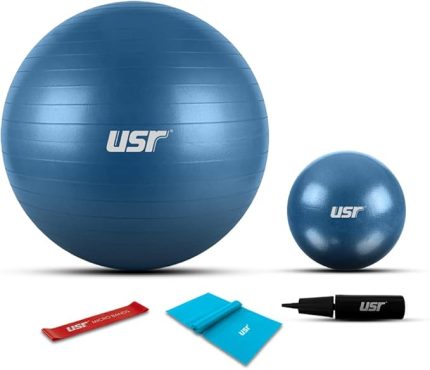 25+65 Cm Pilates Topu + Pompa + 2 Lastik