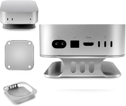 mini masaüstü standı Mac Mini M4/M4 Pro 2024 ısı dağılımı alüminyum montaj dock soğutma tutucu aksesuarları