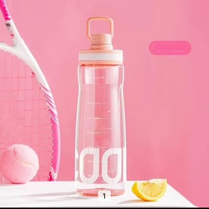 Home Sızdırmaz Çevirmeli Kapaklı BPA İçermeyen Polikarbon Su Şişesi, Dayanıklı ve Hafif Mataralar, Spor ve Günlük Kullanım İçin İdeal Suluk (Pembe, 630 Ml)