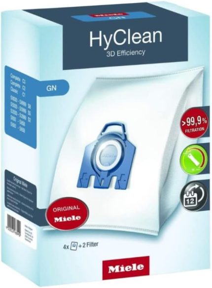 HyClean GN 3d verimlilik toz torbası için klasik, komple, S2000, S5000, ve S8000 Serisi 8.5 x 16.5 x 23.5 cm beyaz 9917730