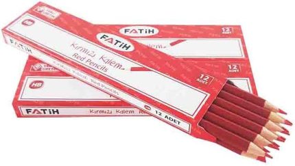 FA25010CLHB Kırmızı HB Kalem, 12'li