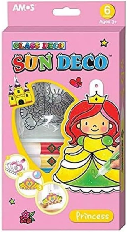 Sd10P6-P Cam Boyama Seti Sun Deco Prensesler 10.5Ml*6, 6 Renk