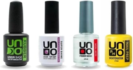 4'lü Set (Rubber Base Coat,top Coat, Primer,Dehydrator) 15 ml