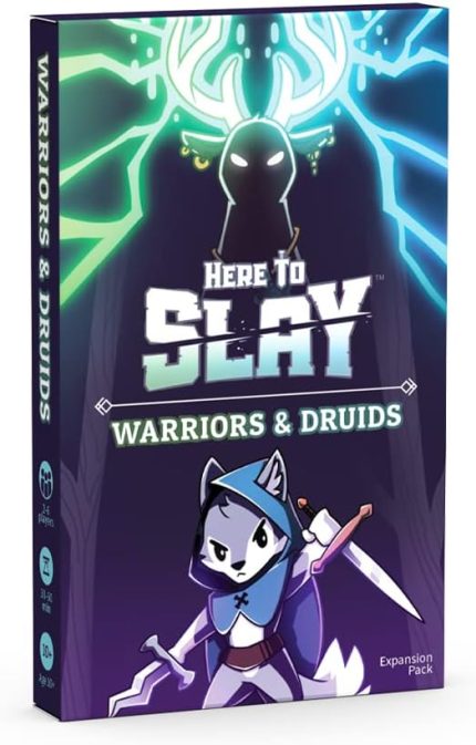 Unstable Games - Here to Slay: Warriors & Druids Expansion Pack - Çocuklar, gençler ve yetişkinler için stratejik rol yapma kart oyunu - 2-6 oyuncu, 10 yaş ve üstü - Acımasız ve sevimli - Aile oyun gecesi için harika