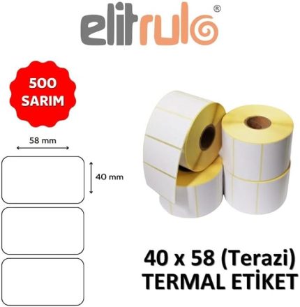Terazi Etiketi 40x58 Termal - 500 Adet