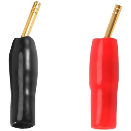 10-Pair 2mm Banana Plug Pin Vida Tipi, Hoparlör Kablosu Konektörü Bakır Altın Kaplama