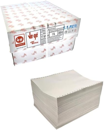 11x24 cm 3N 500lü Bilgisayar Sürekli Form Kağıdı