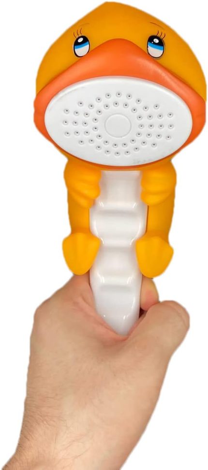 Sevimli Hayvan Figürlü Bebek Duş Başlığı – Annelerin Yardımcısı Eğitici Banyo Oyuncağı, Kolay Kurulum, El-Göz Koordinasyonu Geliştirici, Çocuklar İçin Renkli ve Eğlenceli
