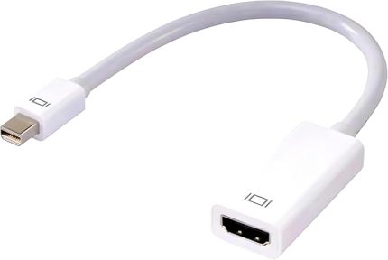 Mini Displayport (Thunderbolt) - HDMI 1,8 m Sesli Kablo, Mini DP (Ekran Bağlantı Noktası) - HDMI Dönüştürücü (Adaptör), MacBook, iMac (LG51) MacBook Pro Surface Pro ile uyumlu