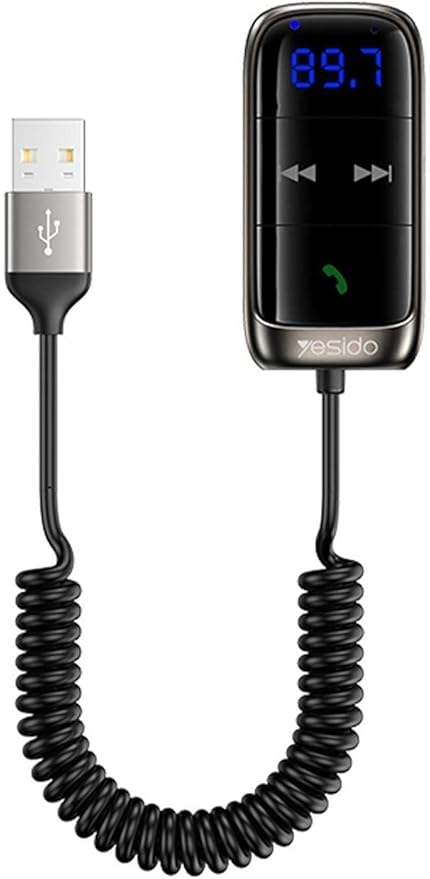 Bluetooth Aux Araç Kiti Fm Transmitter Usb Kablo Çıkış Oto Müzik Çalar Kiti 2Cihaz Bağlantılı