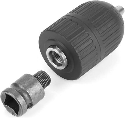 Matkap aynası, 2 – 13 mm anahtarsız mandren 1/2 "-20UNF, darbeli matkapların dönüştürülmesi için 1/2" mandren adaptörü ile