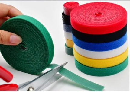 Cırt Cırt Yapışkanlı Kablo Düzenleyici, 5 Metre Kablo Düzenleme Organizer Cırt Cırt Rulo 5 Metre (1 Adet)