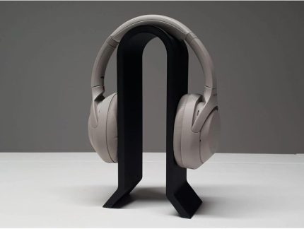 Modern Kulaklık Standı Stand Stant Tutucu Plastik Siyah Siyah threeNM366