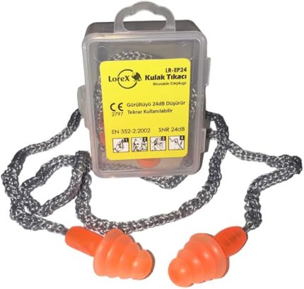 LR-EP24 Kordonlu Gürültü Önleyici Kulak Tıkacı