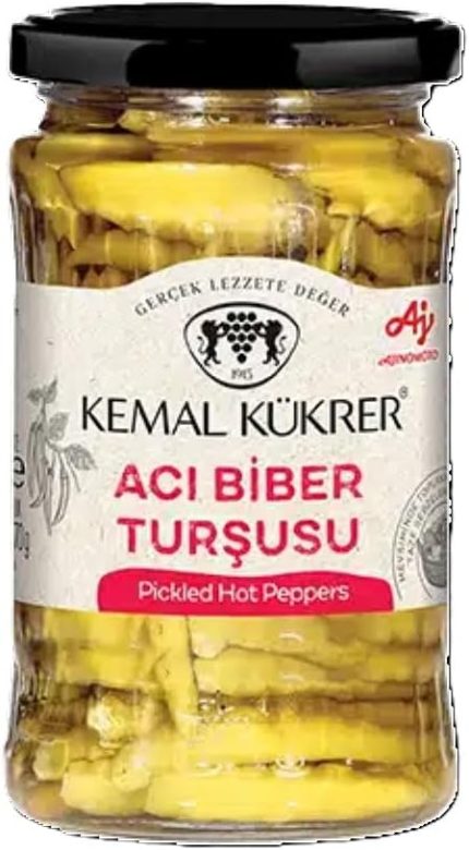 Kükrer Acı Biber Turşusu Cam Kavanoz 360 gr