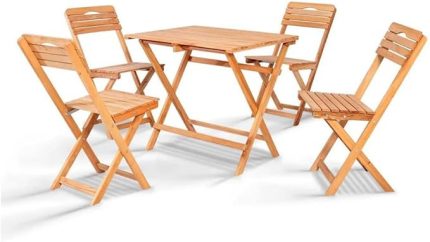 Pita Set 4+1 Katlanabilir Masa Sandalye Takımı