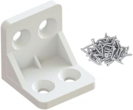 Mobilya Dolap Köşe Bağlantı Sabitleme L Gönye 28x28x28 mm (10 ADET)