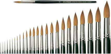 Fırçası 10 Numara Samur Guaj Boya Fırça 1 Adet