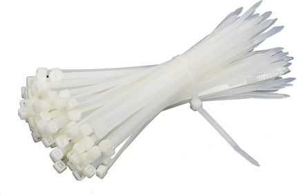 Beyaz 100'lü Kablo Bağı (20cm x 4.8mm)