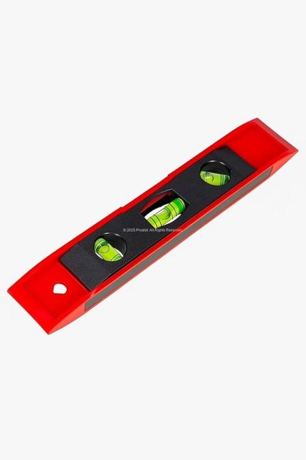 Mini Su Terazisi, 23 cm, Mıknatıslı, Kompakt Su Terazisi, Plastik Gövde, Hassas Ölçüm Seviyelendirme Aracı