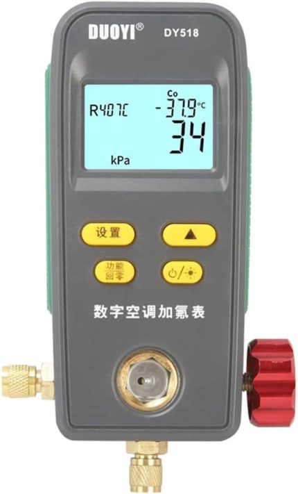Manifold Ölçer Vakum Basınç Sıcaklık Kaçak Test Cihazı Florür Ölçer HVAC Sistem Ölçer Klima Buzdolabı için
