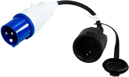CEE Adaptör 230 V/16 A Güç Adaptörü CEE Fiş Schuko Priz IP44