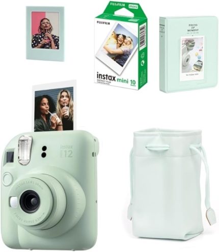Mini 12 Fotoğraf Makinesi-10lu Film-Büzgülü Kılıf-64lü Albüm ve Mıknatıslı Çerçeve Seti 2