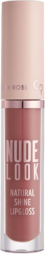 Rose Nude Look Natural Shine Lipgloss Dudak Parlatıcı No: 04 Peachy Nude