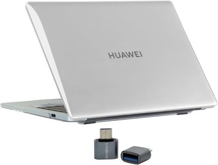 MateBook 14s Kılıf Uyumlu Kristal Parlak Şeffaf Sert Hard Case İnce Hafif Çizilme Koruma 2021-2023 14 inç Şeffaf