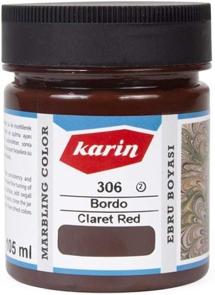 Ebru Boyası 105ml - Bordo 306