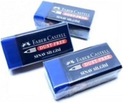 Faber Castell Sınav Silgisi Mavi 3'lü