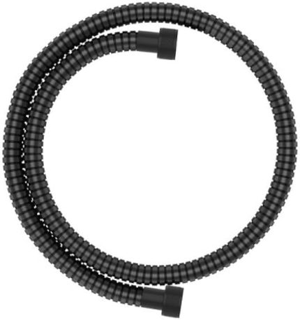 1/2-1/2 Siyah Kısa Robot Tepe Spiral Ara Duş Hortumu 60cm