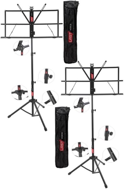 Nt-106X 2'li Tel Nota Sehpası Seti, Makaslı (Taşıma Çantalı)