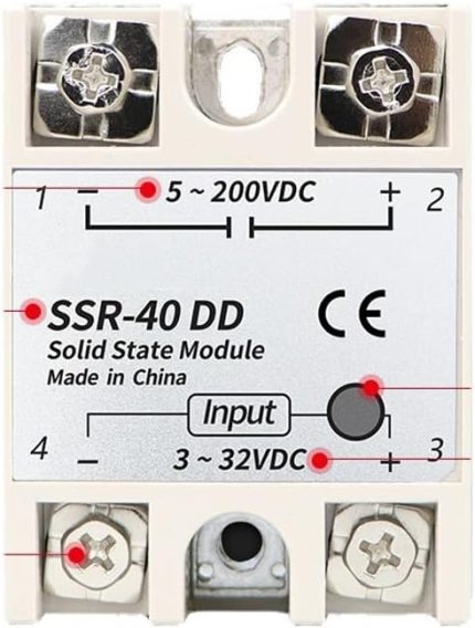 Katı Rölesi Uzun ömürlü kırmızı Bakır çipi Dayanıklılık Ile Optimize edilmiş SSR 40DD Otomotiv Endüstrisi (SSR-40DD)