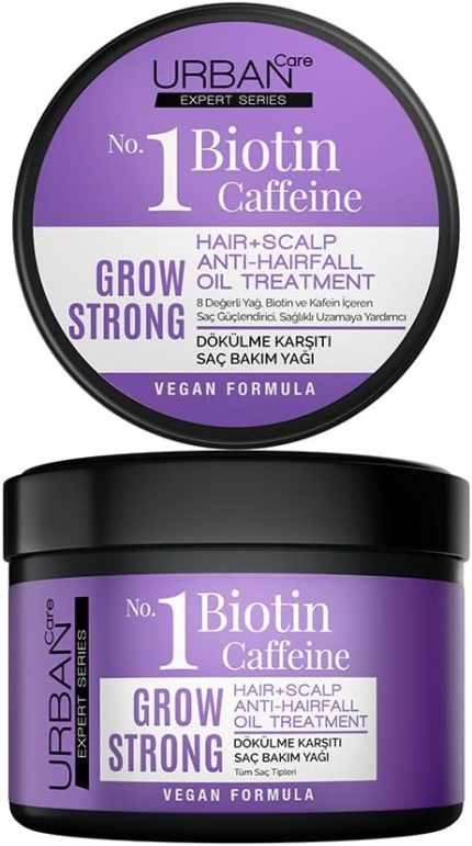 Care Expert Biotin & Kafein Dökülme Karşıtı Grow Strong Saç Güçlendirici Bakım Yağı 240 ml- Vegan
