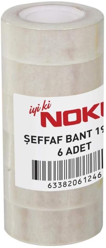Şeffaf Bant 19Mmx33M 6'Lı