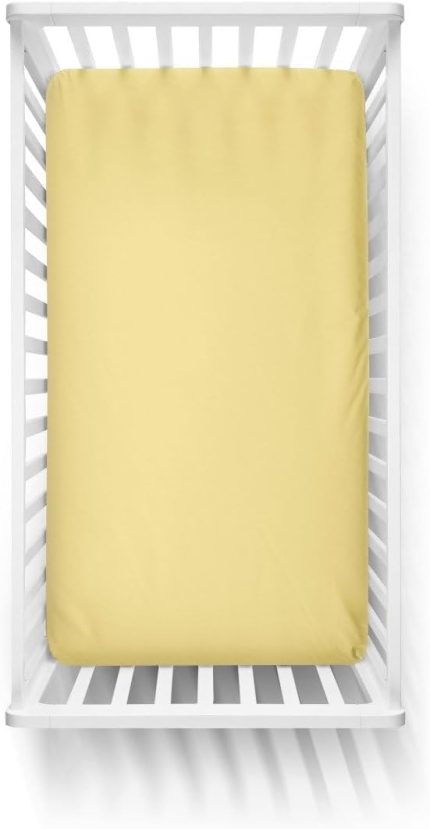 Süprem Penye Lastikli Bebek Çarşafı- Sarı (Sarı / 70C)