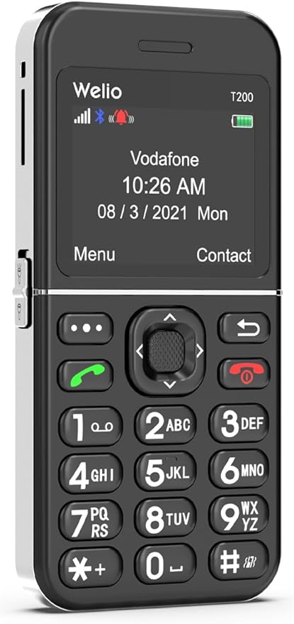 WKEY T200 Tuşlu Cep Telefonu Kameralı Asker Telefonu Yaşlı Cep Telefonu (KVK GARANTİLİ)